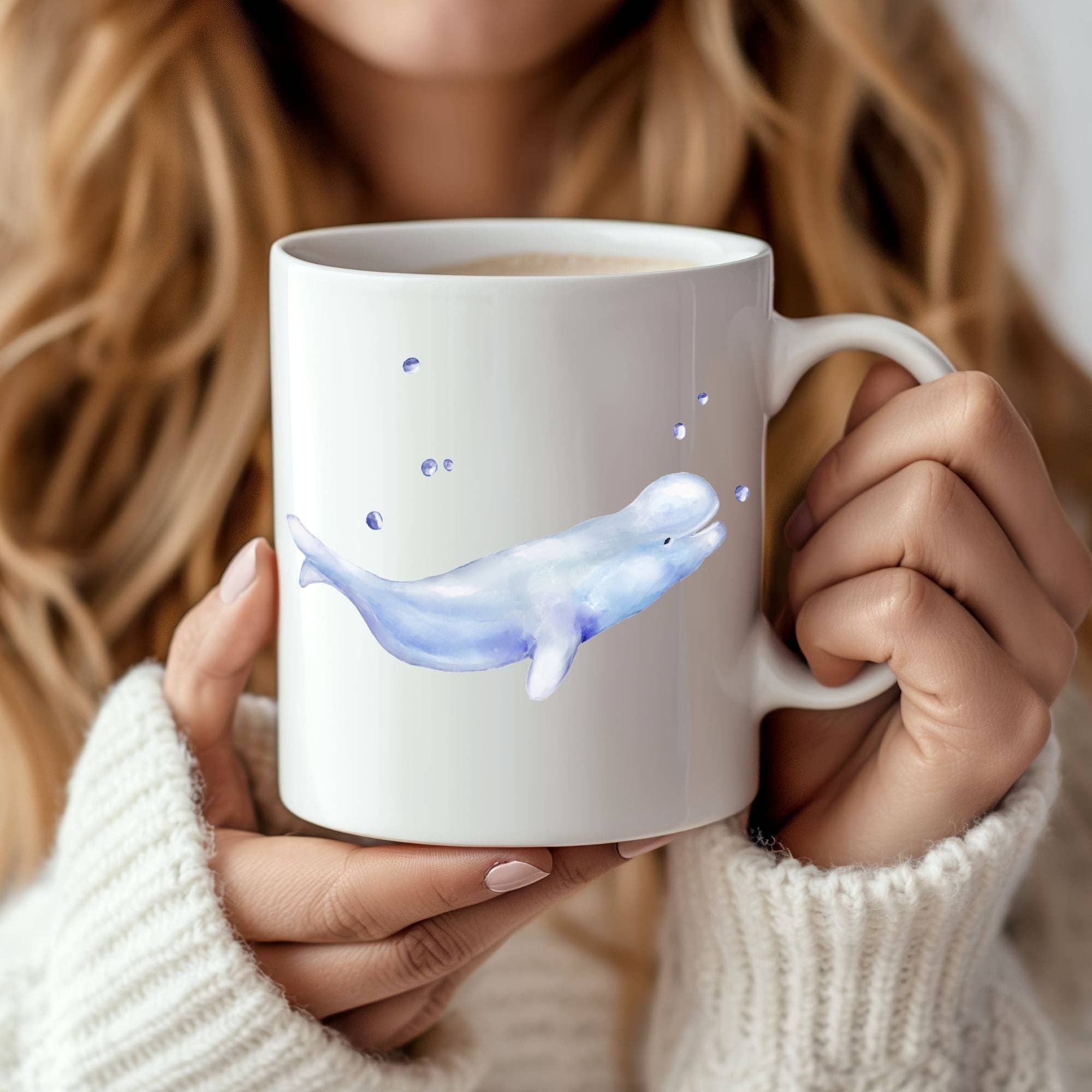 MerikaArt - Wholesale Coffee Mug - Beluga Whale Mug0
