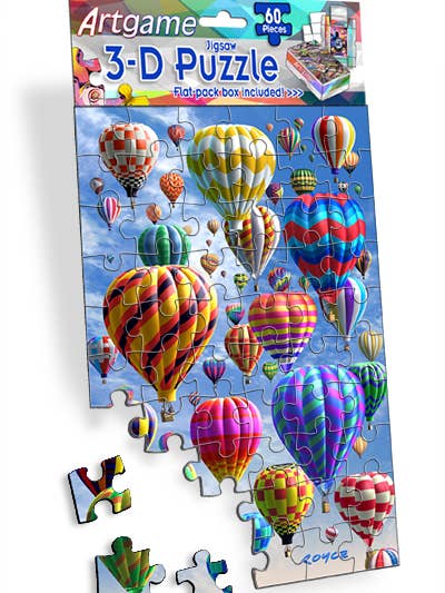 Royce 3D 60 Piece Puzzle - Balloons for wholesale by Artgame Ltd.