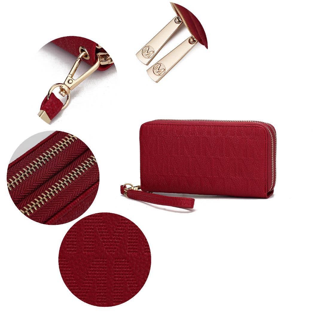 MKF Collection – Engroshandel Tegnebog - Dame – MKF Lisbette Præget M Signature Pung Håndtaske Kvinder16