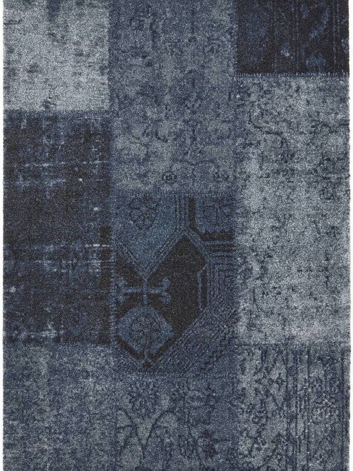 Hudson - Patchwork - Bleu jean pour la vente par RugModern