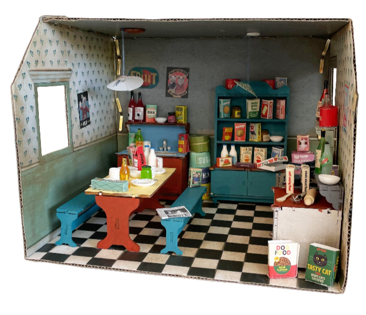 Het Muizenhuis - Vente Kit de bricolage – enfant - Kit de meubles DIY pour maison de poupée enfant - Cuisine (échelle 1:12)9