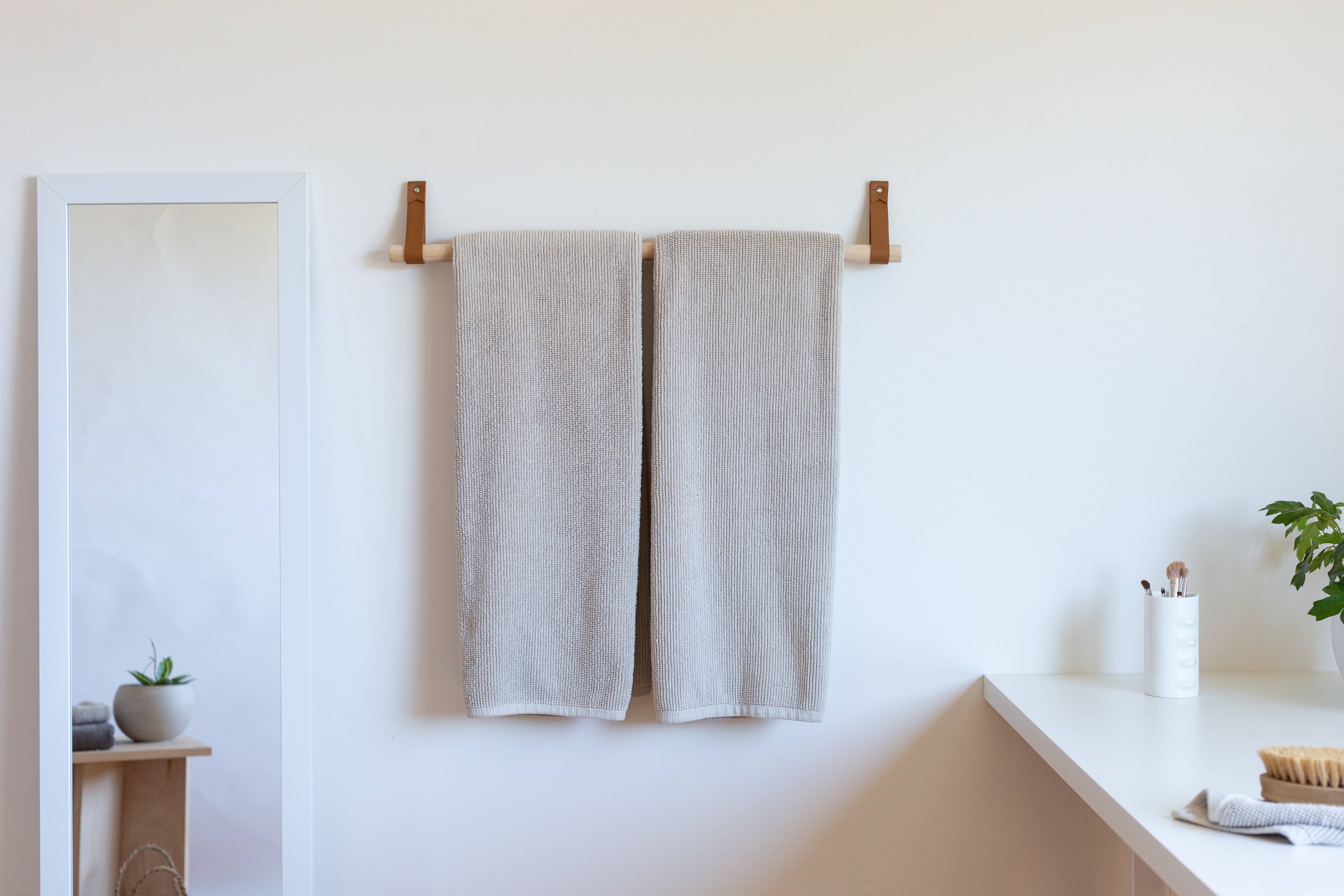 Keyaiira - Wholesale Towel Holder/Hanger - Bathroom Fixture Bundle - Steel Finish - [Flag End Style]8