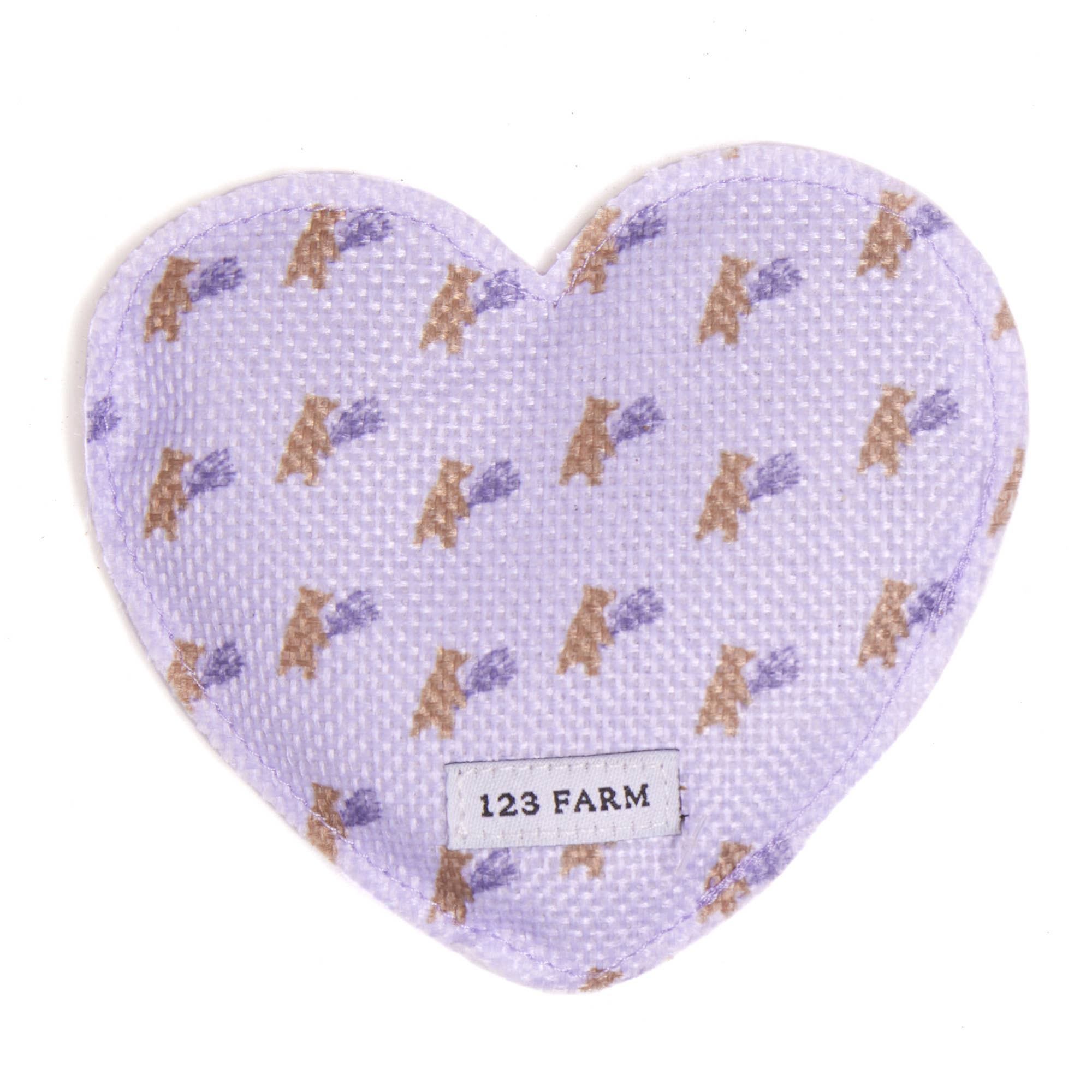 123 Farm - Wholesale Sachet - Lavender Heart Sachet – Scented Sachet, 3 Designs, 3.5"x4.5"0