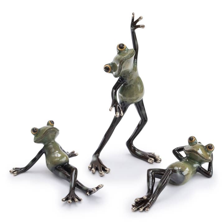 Bentley & Bo - Venta al por mayor Figura decorativa - Mad Frog - Posición acostada
