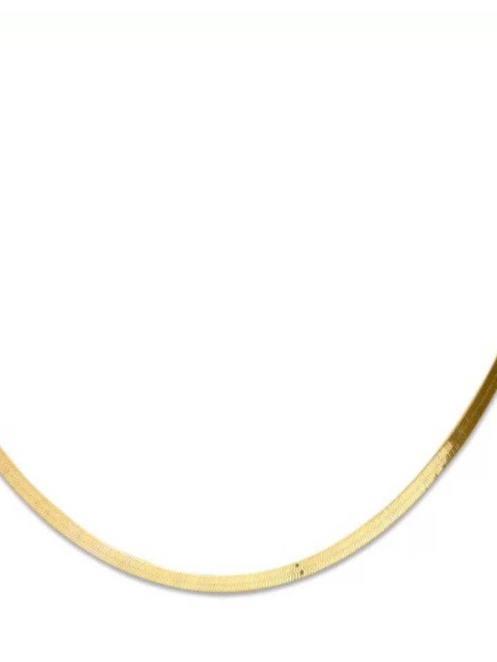 Katie- Herringbone Stainless Steel Necklace 14 for wholesale by HoopLa