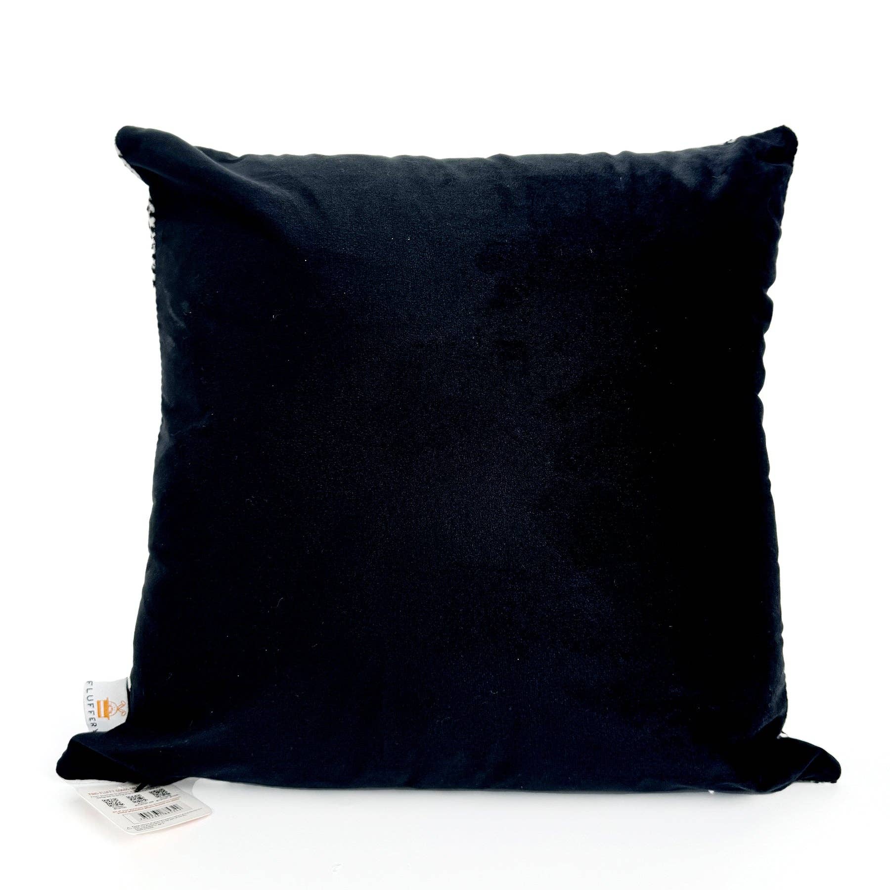FLUFFERY - Vente Coussin décoratif - Coussin décoratif de vacances en forme de citrouille, noir (45 cm x 45 cm)4