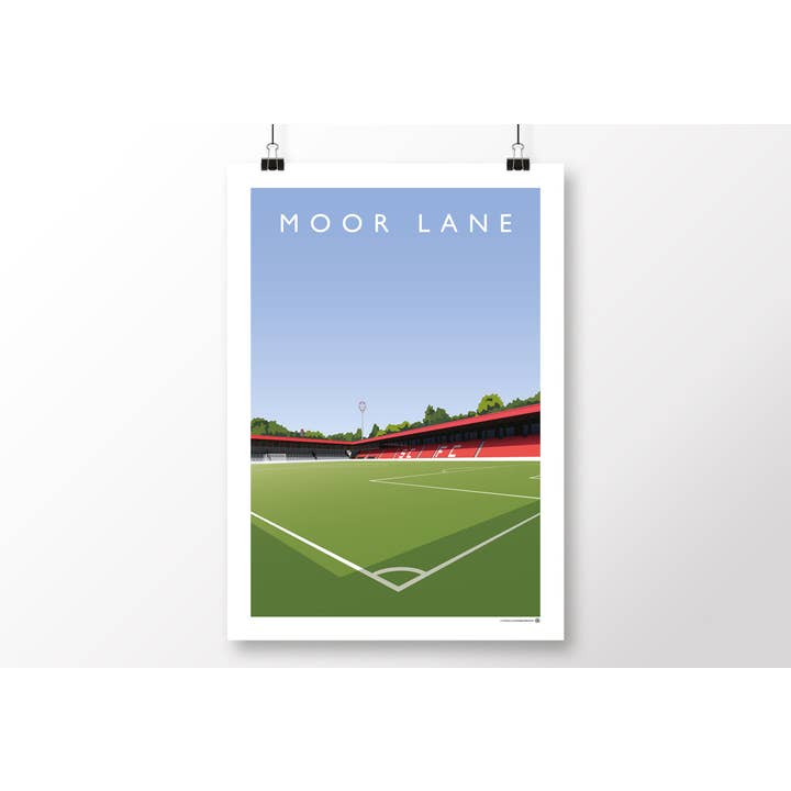 Salford Moor Lane Poster for wholesale by Matthew J I Wood Design & Illustration