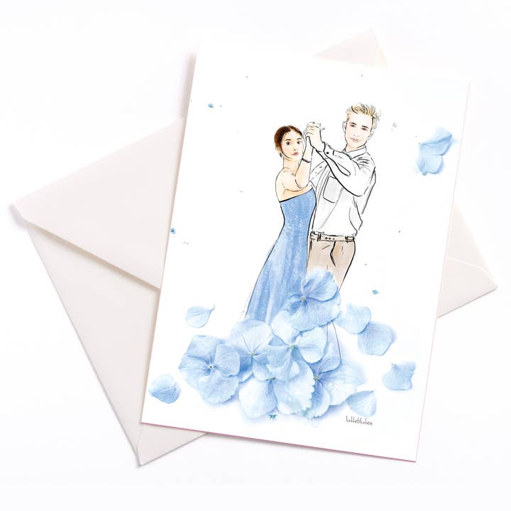 Prom - card with envelope for wholesale by Lütteblüten
