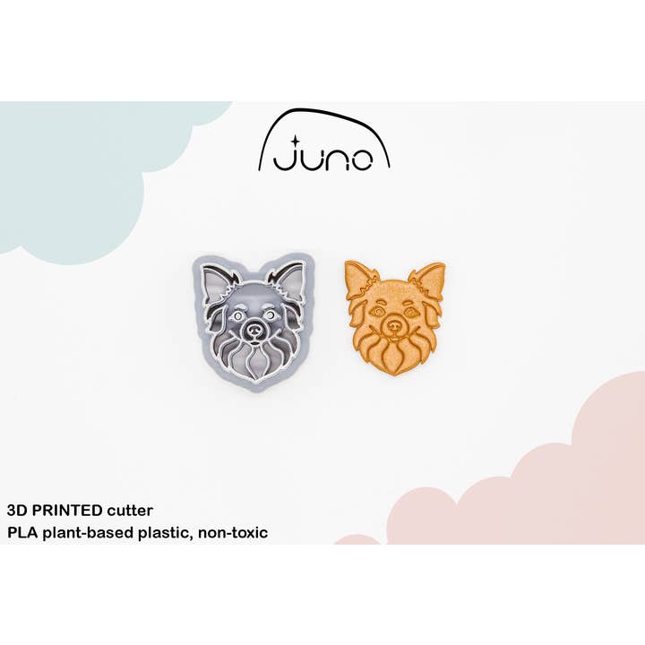 Chihuahua Face Polymer Clay & Cookie Cutter for wholesale by Juno 3D
