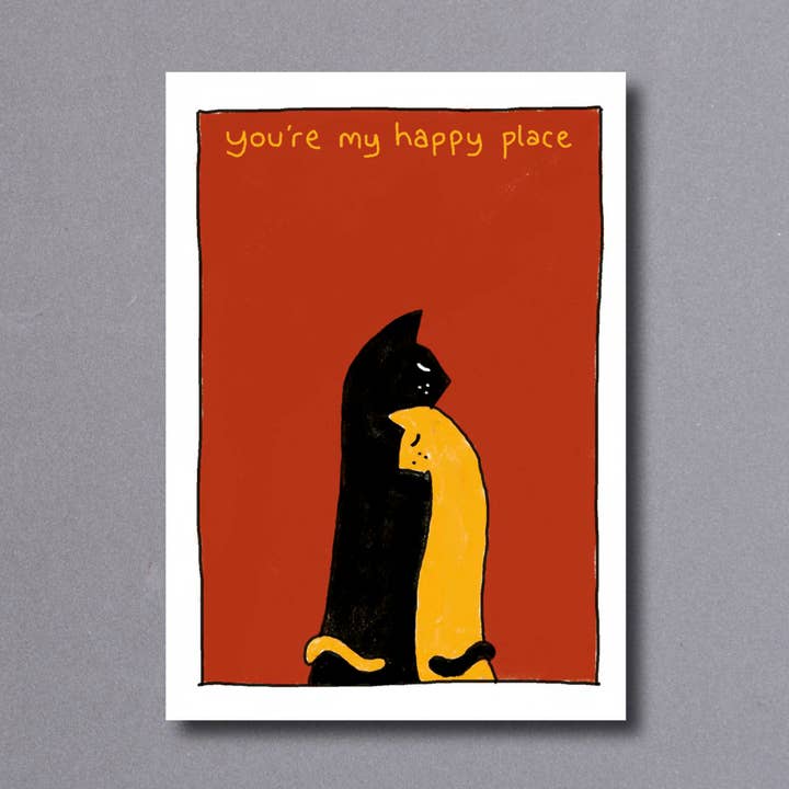 Cats – greetings card for wholesale by Little Gallery