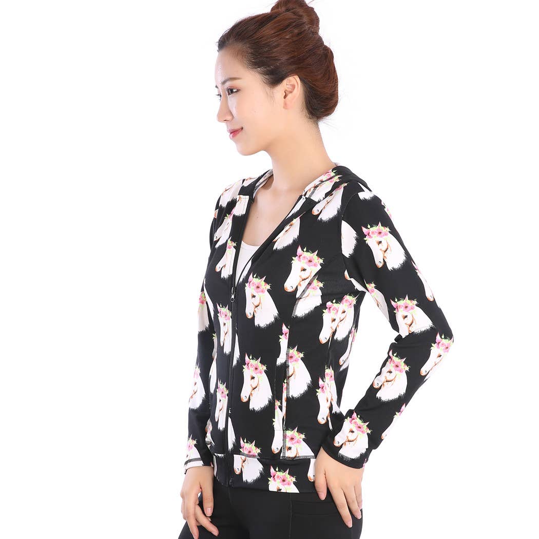 SSImport - Wholesale Athletic Jacket - Women's - A358 SPORTS HOODIE JACKET MIXED SIZES 12PCS/SET18