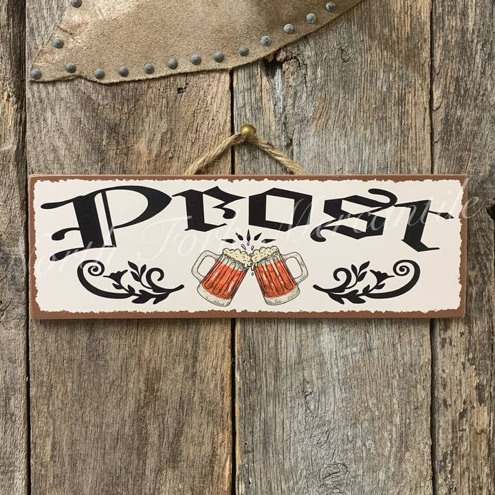 Prost, German Signs, Beer Sign for wholesale by North Fork Mercantile