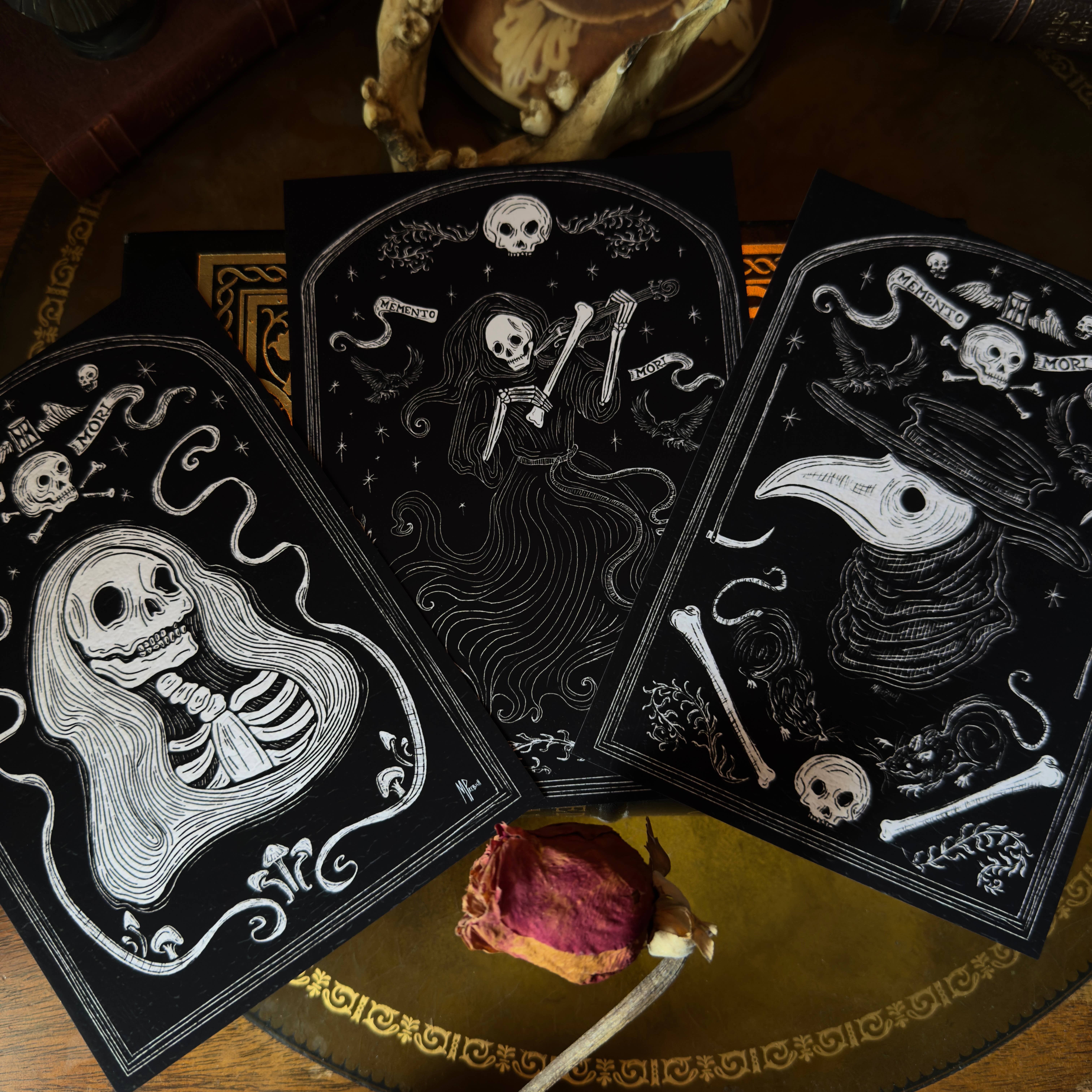 Bat In Your Belfry - Wholesale Art Print - The Memento Mori Danse Macabre Art Print 1