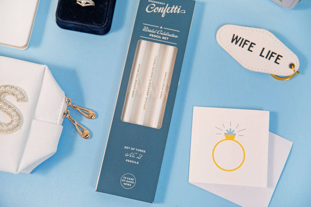 Emergency Confetti - Wholesale Pencil - Bridal Celebration Pencils1
