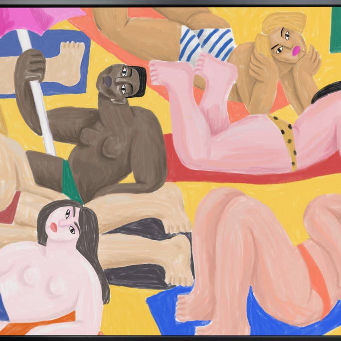 GTA ART – Engroshandel Maleri/tegning – La Plage1