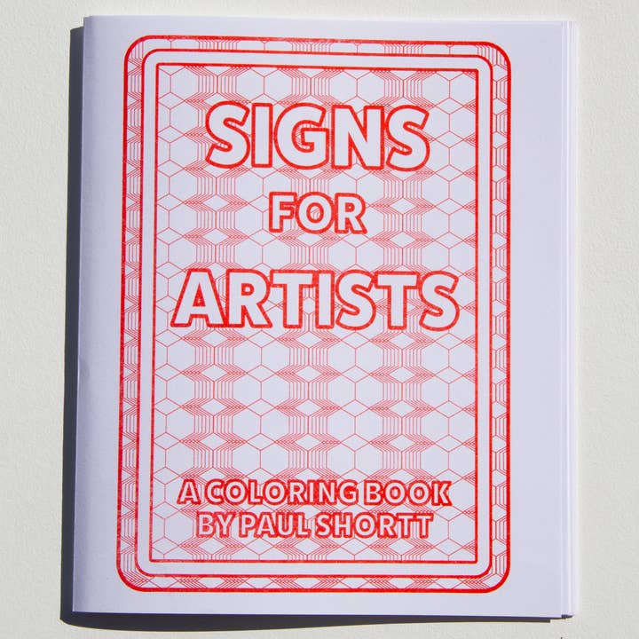 Signs For Artists Coloring Book for wholesale by Shortt Editions