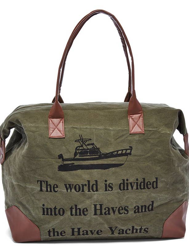 Charlie Canvas Overnight Bag for wholesale by Raj Trading & Imports (USA) Inc.