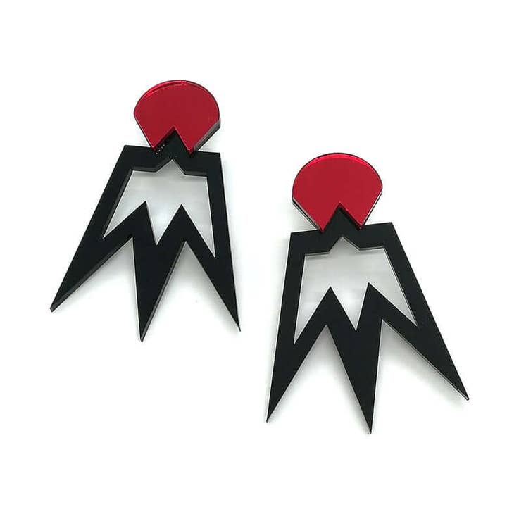 Mirror Teeth | Earrings for wholesale by Funk Da Queen