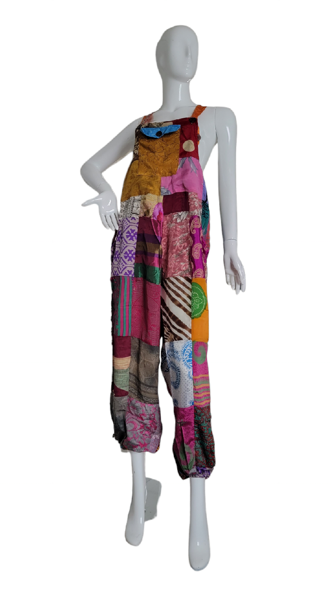 Evergreen Guardian Imports - Wholesale Jumpsuit - Women's - SK588 Patchwork Jumpsuit4