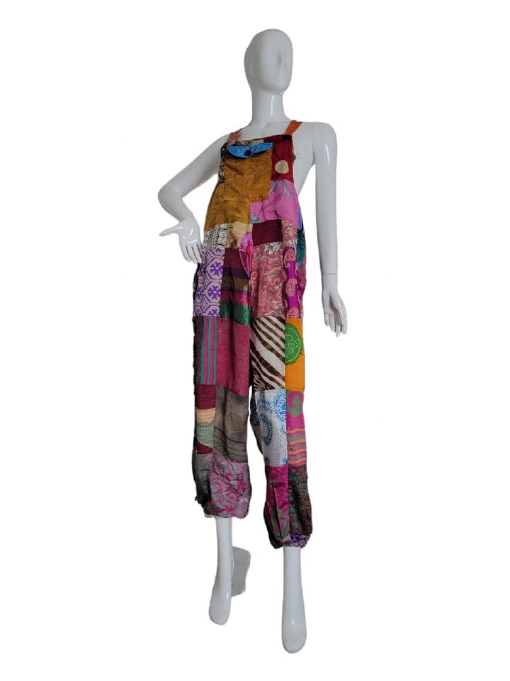 Evergreen Guardian Imports - Wholesale Jumpsuit - Women's - SK588 Patchwork Jumpsuit4
