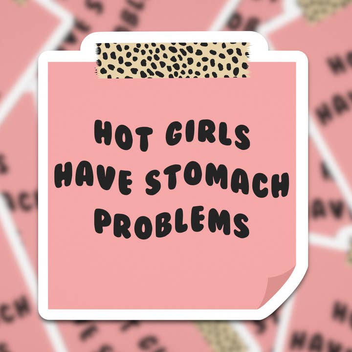 Pegatina impermeable para chicas calientes con problemas estomacales para venta al por mayor de JustJennaJThings