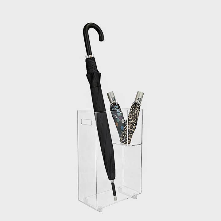 Krifts Products – Suporte para guarda-chuva por atacado – Suporte Slim para Guarda-Chuvas em Acrílico Artesanal com Pés Dourados5