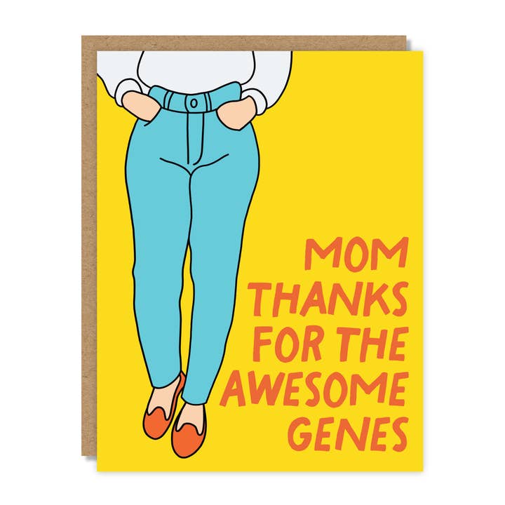 Maman, merci pour les géniaux gènes pour la vente par Tiny Buffalo Designs Co.