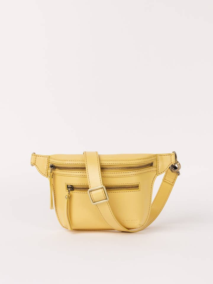 Beck's Bum Bag - Butter Yellow Classic Leather for wholesale by O My Bag