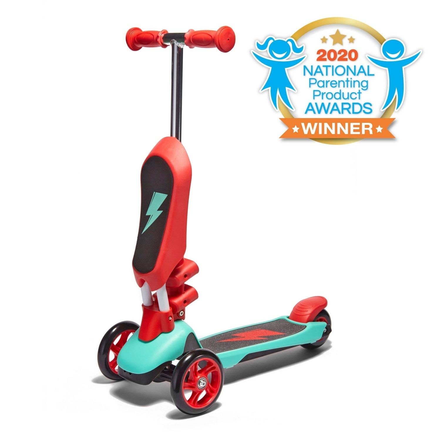 SVOLTA - Wholesale Bike/Scooter - Kids - SVOLTA Ace 2-in-1 Sit and Stand Convertible Scooter - Red5