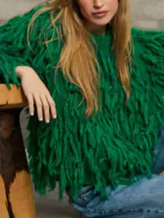 tassels stripe sweater for wholesale by Queen Fashion