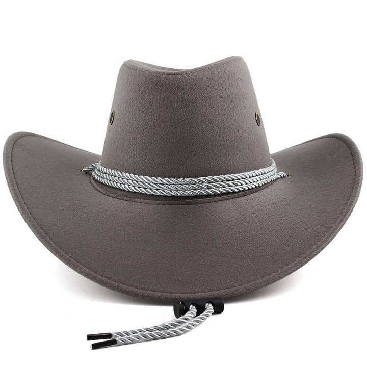 ACCITY - Wholesale Cowboy Hat - Women's - Faux Suede Western Cowboy Hat Unisex Outdoor_CWAH1891