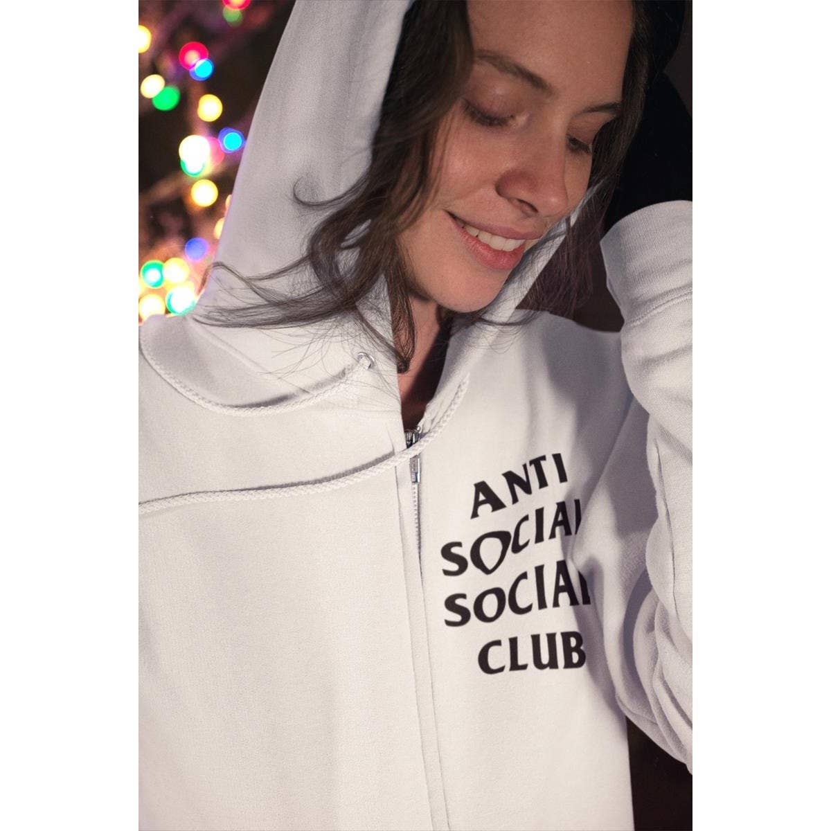 crashangel.us - Vente Sweat à capuche – femme - SWEAT À CAPUCHE À GLISSIÈRE GRAPHIQUE ANTI-SOCIAL POUR FEMMES5