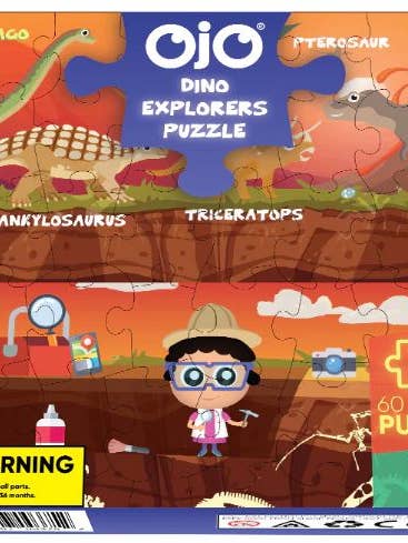 Rompecabezas de 60 piezas Dino Explorers para venta al por mayor de Continuum Games