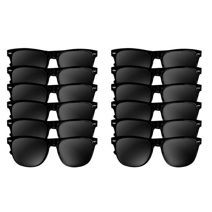 Black Sunglasses Premium Polycarbonate UV 400 A/B for wholesale by Private Island Party