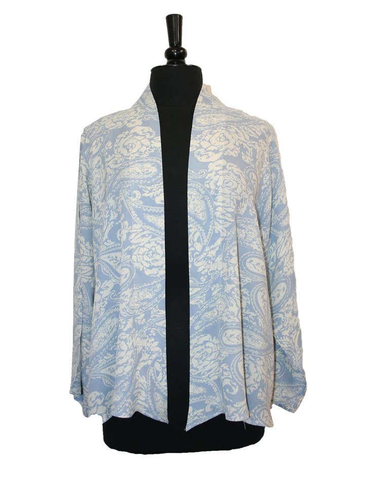 Giacca Diva in Rayon - Celeste per la vendita all'ingrosso da parte di Kavita