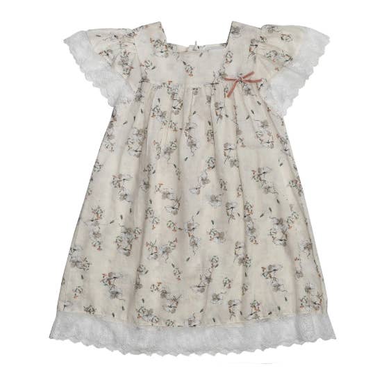 PHLONA - Wholesale Dress - Kids - European dress, vintage girls dress, butterfly print dress, boutique, toddler dress, portrait dress, vintage floral dress, summer dress