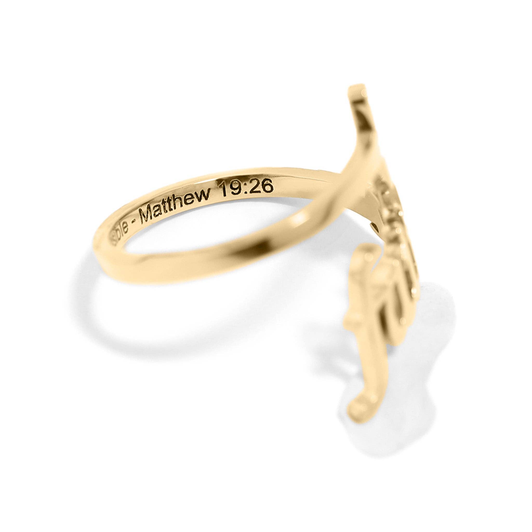 WJW – wholesale Cocktail/statement ring – 18K Gold PVD Adjustable "Faith" Ring4