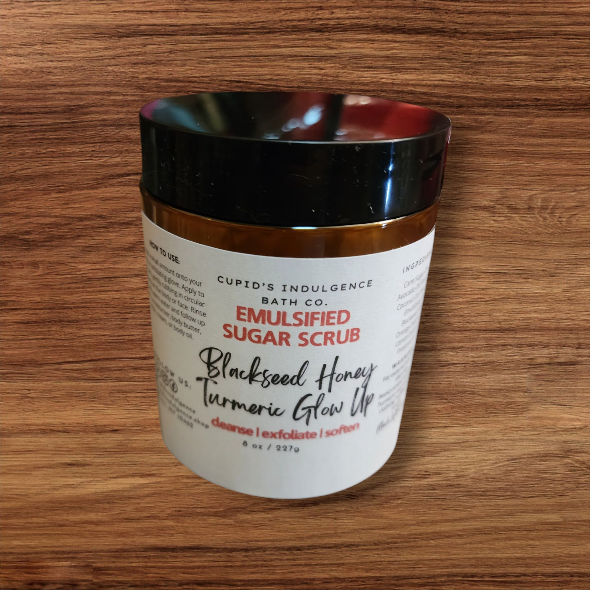 Cupid's Indulgence Bath Company - Wholesale Body Scrub/Exfoliant - Turmeric Blackseed Honey Sugar Scrub. Wholesale Body Polish.1