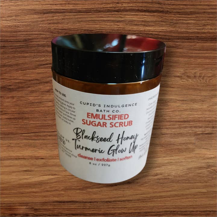 Cupid's Indulgence Bath Company - Wholesale Body Scrub/Exfoliant - Turmeric Blackseed Honey Sugar Scrub. Wholesale Body Polish.1