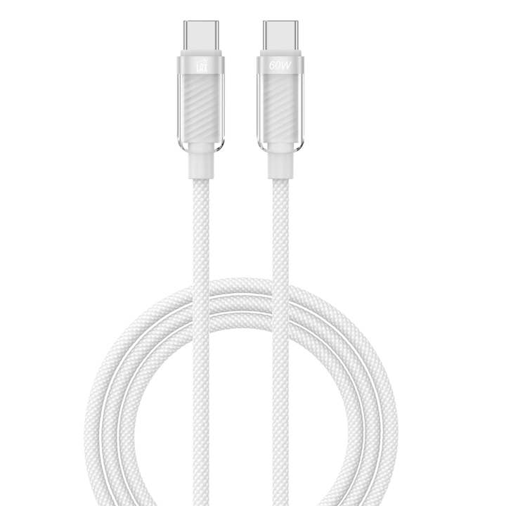 USB-C to USB-C Mesh Fast Charging Cables with Retail Pack for wholesale by LAX Gadgets