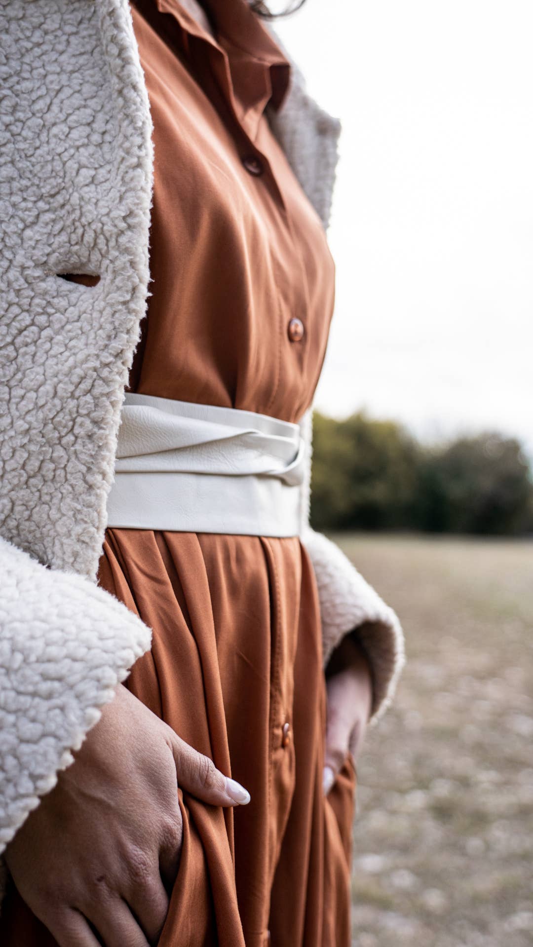 ADA Collection Belts - Wholesale Belt - Women's - Wrap Belt - Bone - OS8