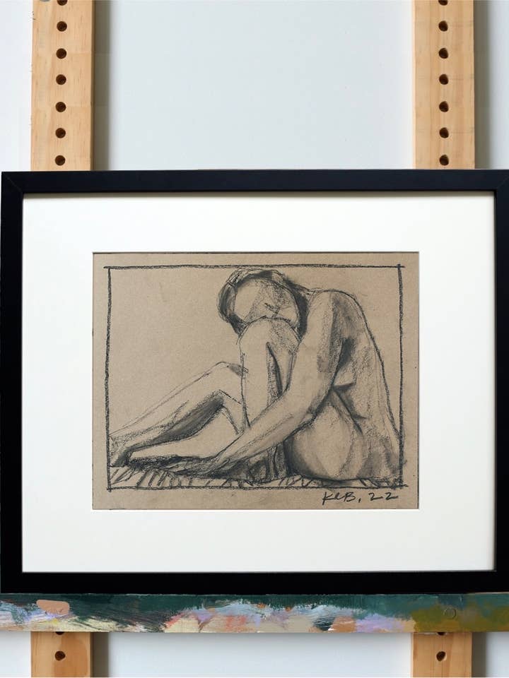 Figure Drawing XV Print for wholesale by Katherine Corden Art