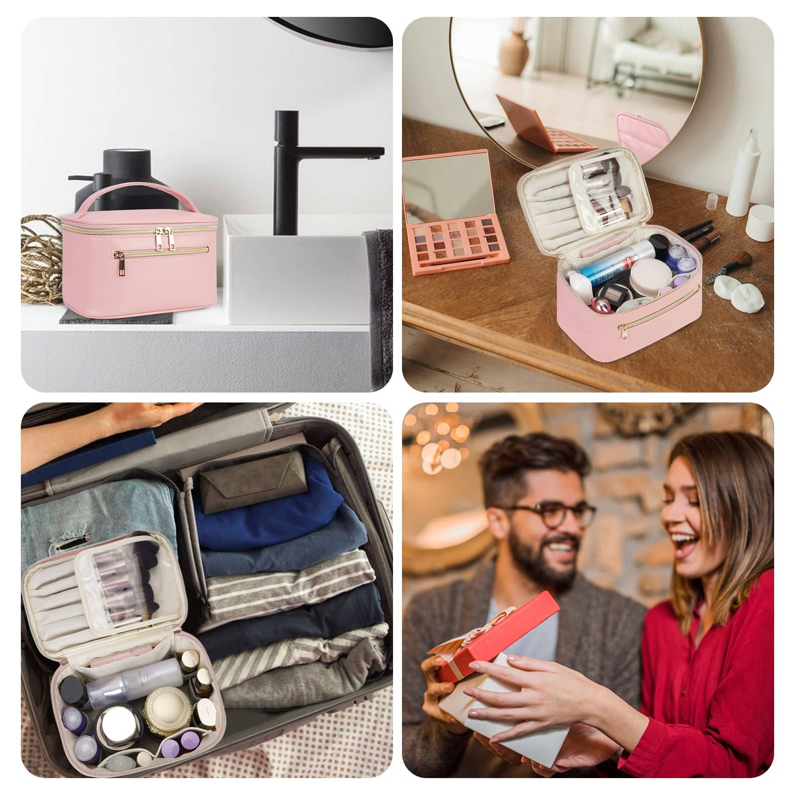 wandf - Wholesale Make-up/cosmetic bag - Vegan Leather Cosmetic Brush Bags Makeup Case 28