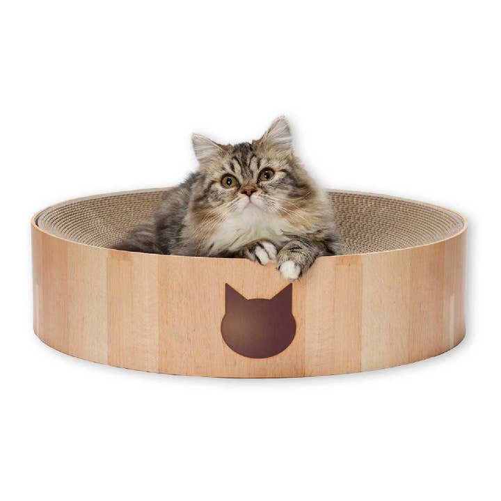 Necoichi Cozy Cat Scratcher Bowl – Eco-Friendly Lounger & Scratcher for wholesale by Mr. Peanut's