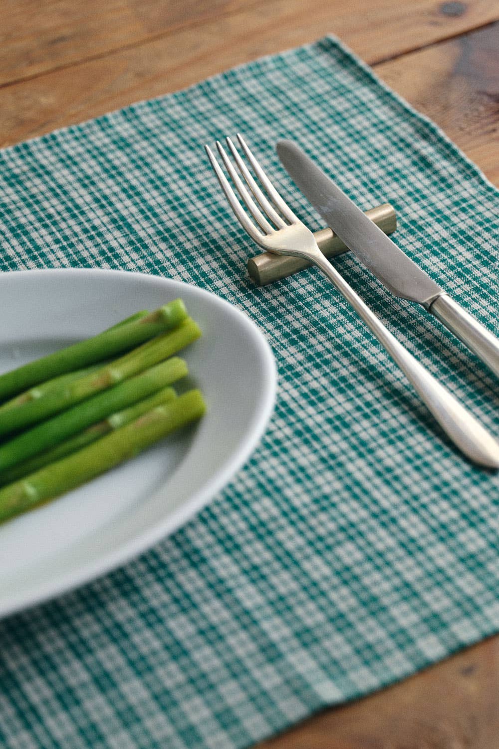 Fog Linen Work - Wholesale Spoon Rest - Brass Cutlery Rest Round1