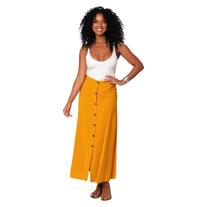 LONG SUMMER SKIRT LJU0001I for wholesale by La Mano Boho