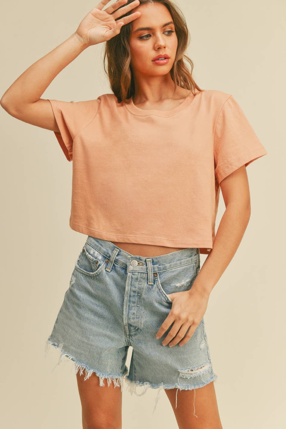 Honestee - Wholesale T-Shirt - Women's - Blank Short Cropped T-Shirt23