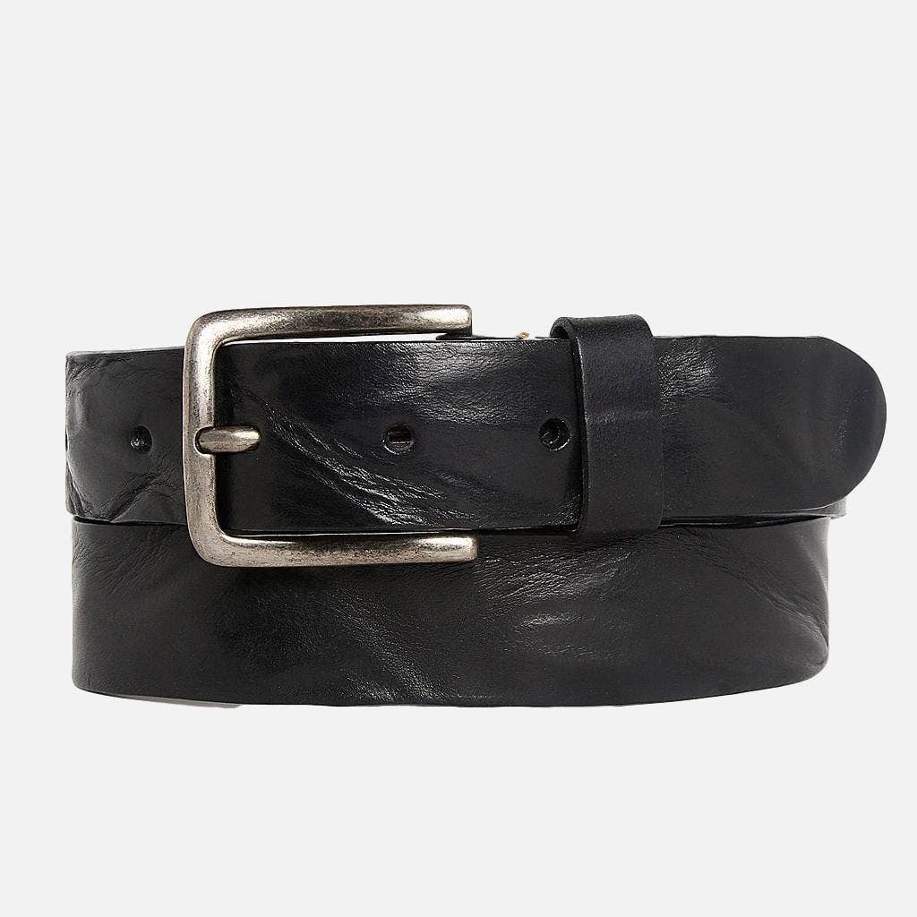 Amsterdam Heritage Leather Belts, Bags, Jackets & Apparel - Vente Ceinture – femme - Dani | Ceinture classique décontractée en cuir robuste à boucle argentée 1