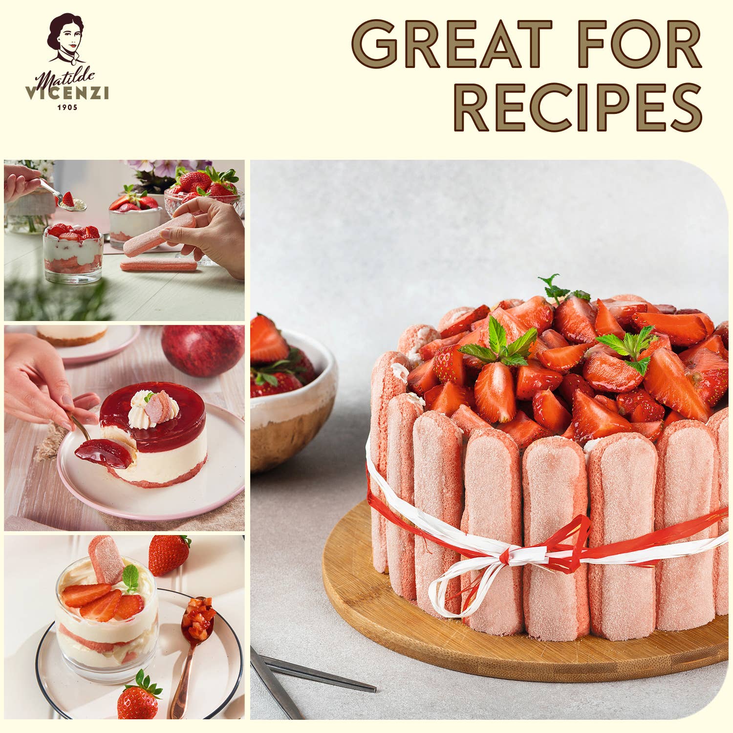 Vicenzi USA Inc. - Wholesale Cookie - Vicenzovo Strawberry Ladyfingers, 200g3