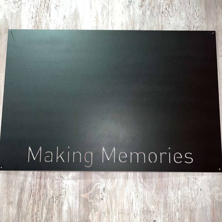 Think Metal - Thinking Creatively to Make it Metal - Wholesale Magnet Board - 'Making Memories' Magnet Display Board | #1215